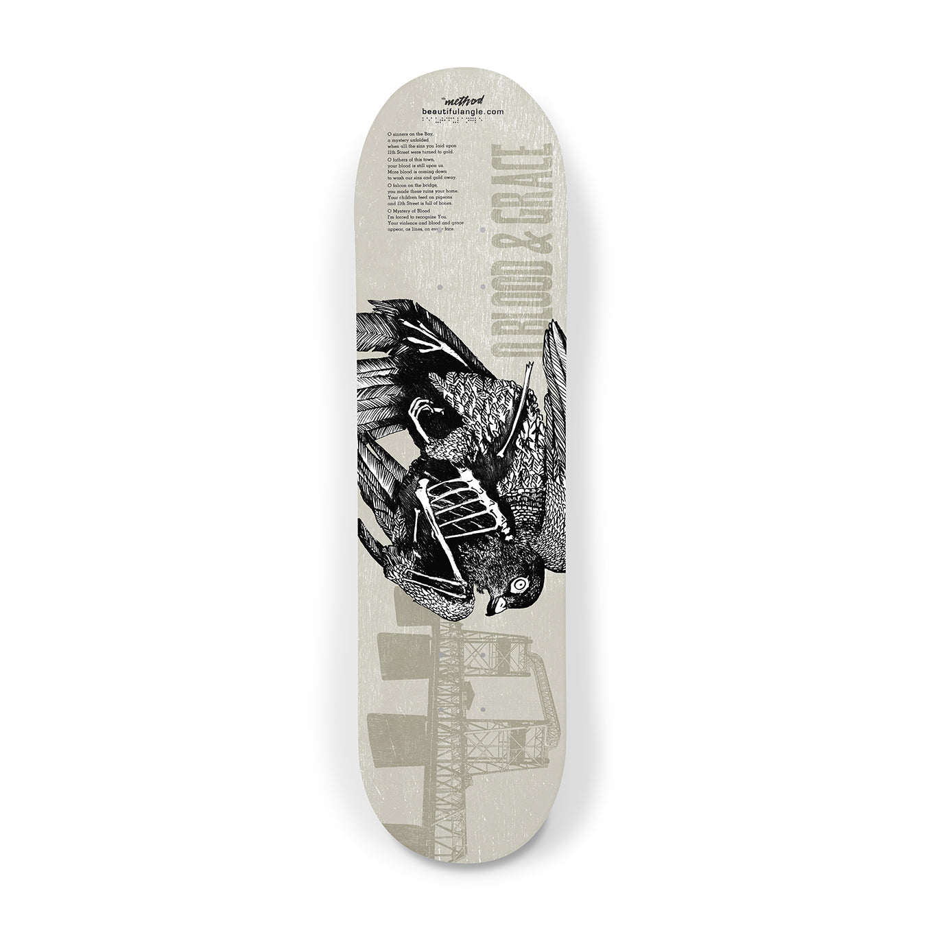 The Method x Beautiful Angle "O Blood & Grace" Skateboard Deck *AVAILABLE IN STORE ONLY*